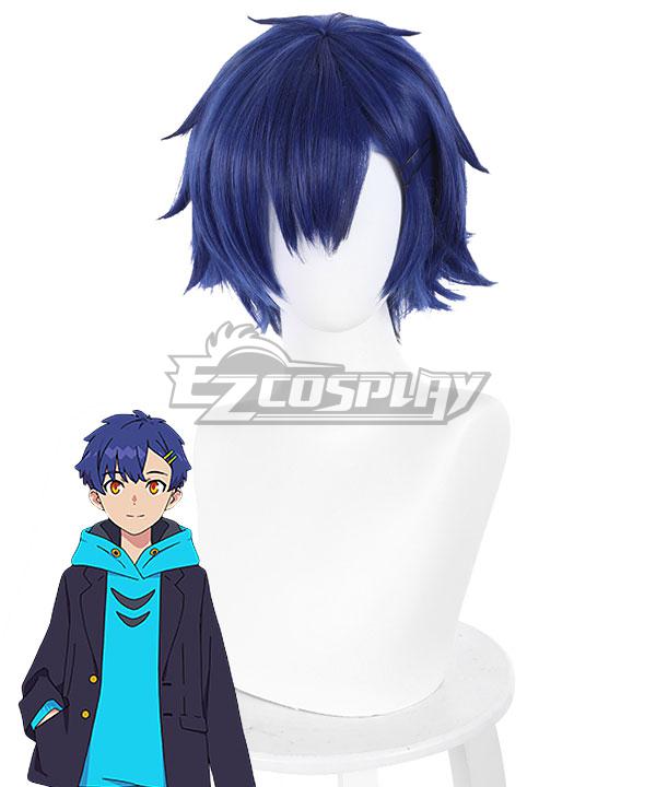 SSSS.DYNAZENON Asanaka Yomogi Blue Cosplay Wig