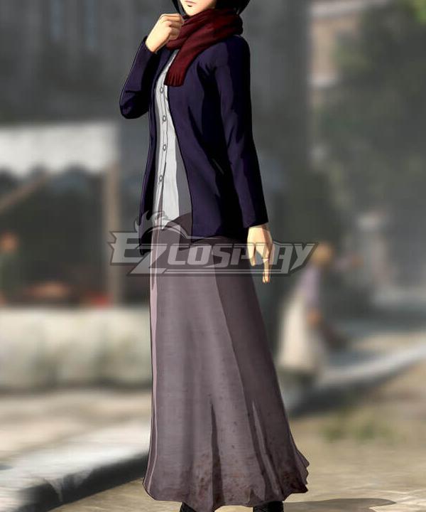 Attack On Titan Final Season  Mikasa Ackerman Normal Cosplay Costume