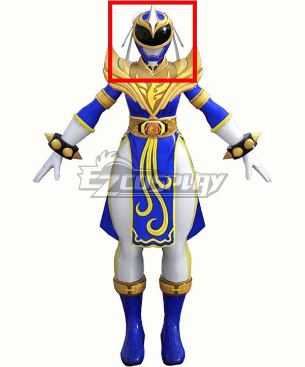 Power Rangers: Battle for the Grid Street Fighter Blue Phoenix Ranger Chun-Li Ranger Helmet Cosplay Accessory Prop