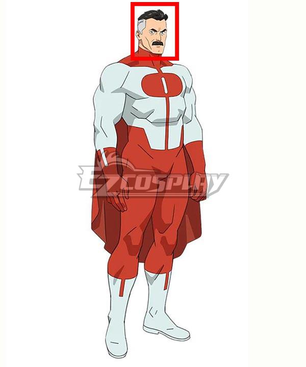 Invincible Omni-Man Black Grey Cosplay Wig