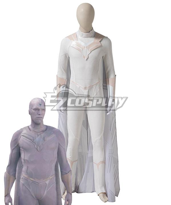 Marvel Wanda Vision white Vision Jumpsuit Cosplay Costume