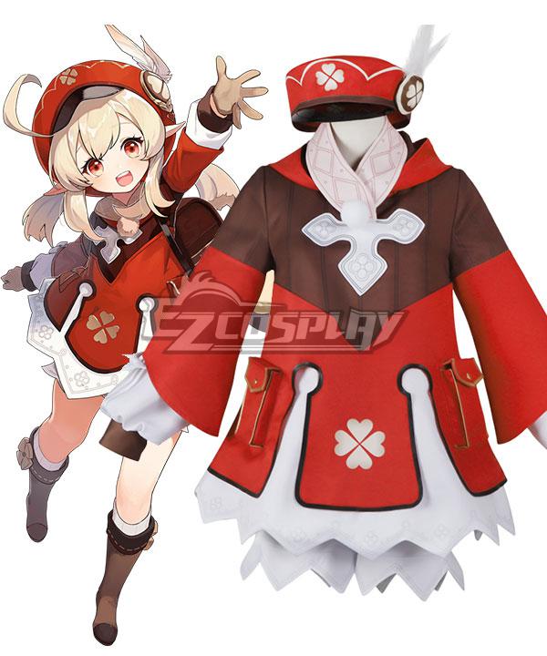 Kids Size Genshin Impact Klee Cosplay Costume