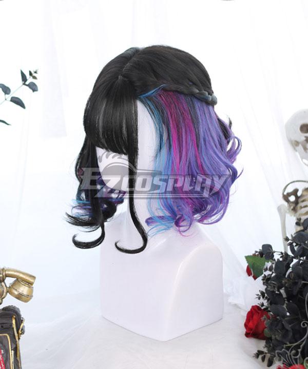 Japan Harajuku Lolita Series Black Purple Cosplay Wig - EWL184Y