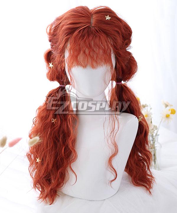 Japan Harajuku Lolita Series Orange Cosplay Wig - EWL186Y