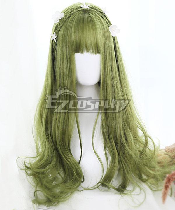 Japan Harajuku Lolita Series Green Cosplay Wig - EWL189Y