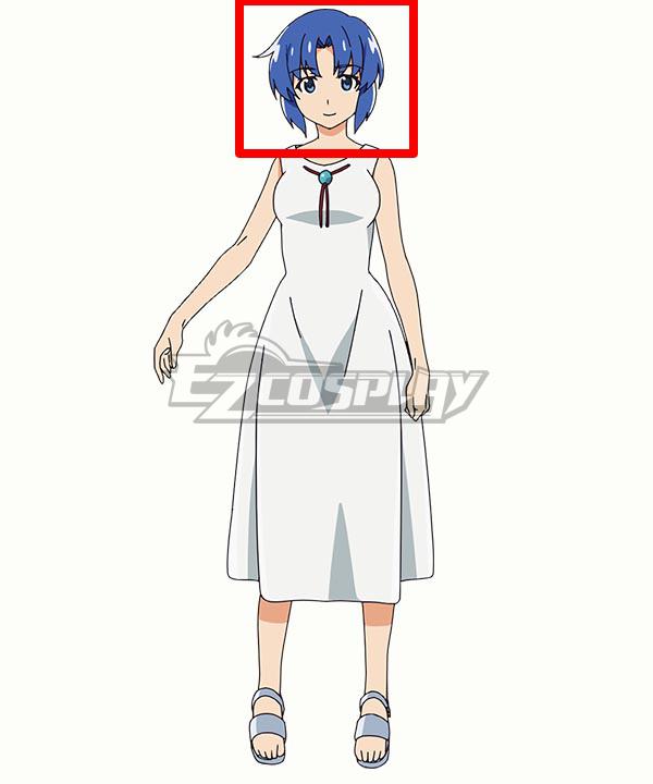 Higurashi When They Cry Rumiko Chie Blue Cosplay Wig