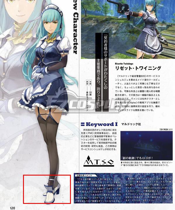 The legend of heroes: kuro no kiseki Risette Twinings Silver Shoes Cosplay Boots