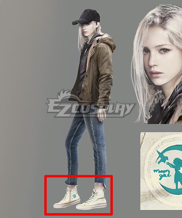 Resident Evil 8 Village Rosemary Winters White Cosplay Shoes