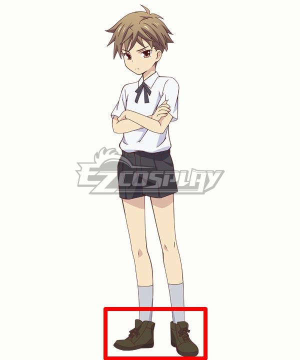 Fruits Basket The Final Hiro Soma Brown Cosplay Shoes