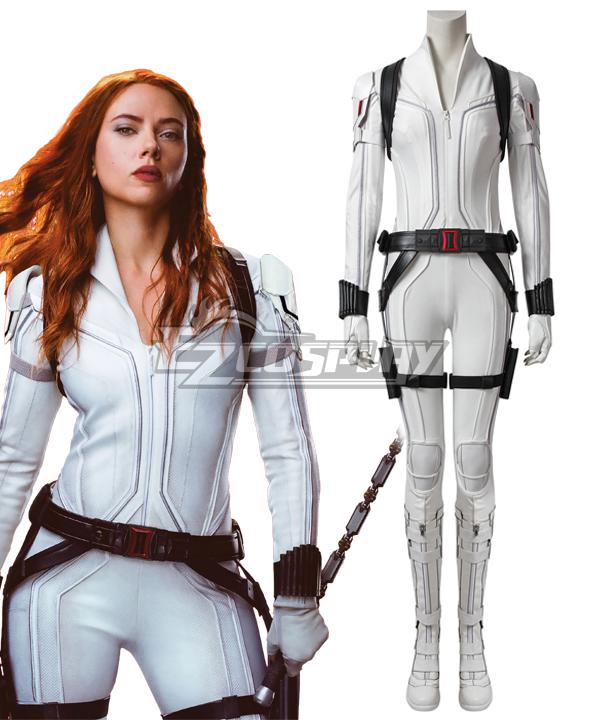 Marvel Black Widow 2021 Natasha Romanoff Cosplay Costume White Edition