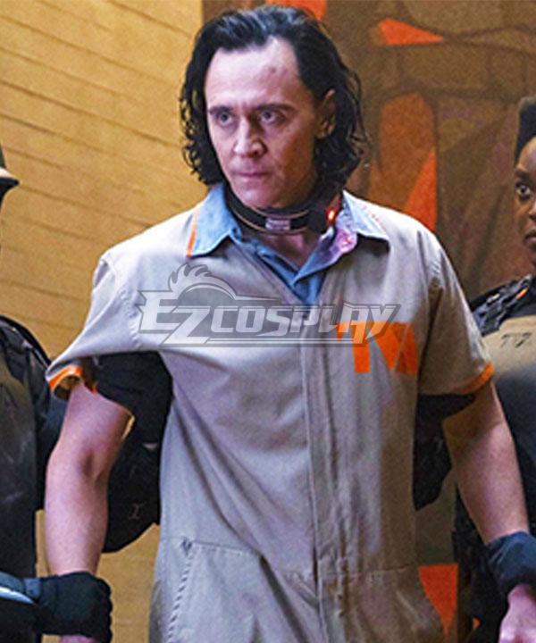 Marvel 2021 Movie Loki Prison Uniform Cosplay Costume
