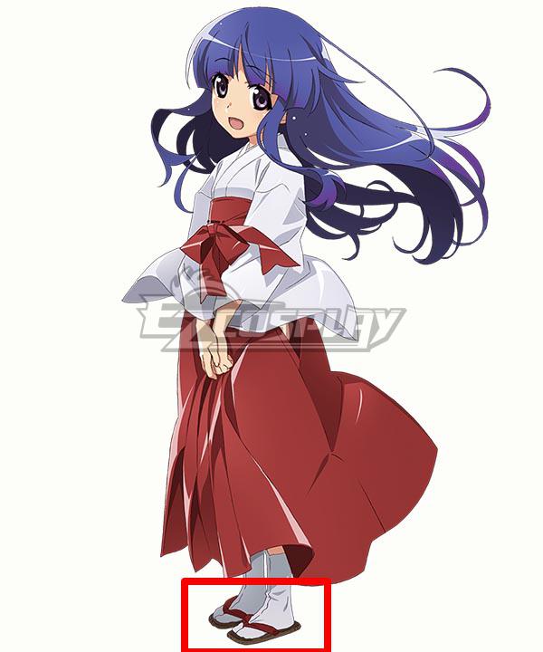 Higurashi When They Cry Rika Furude Red Cosplay Shoes