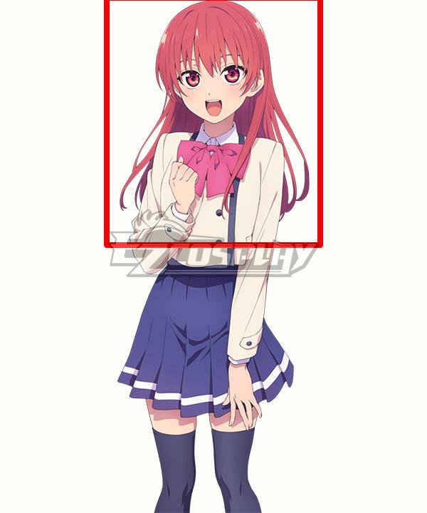 Kanojo mo Kanojo Saki Saki Red Cosplay Wig