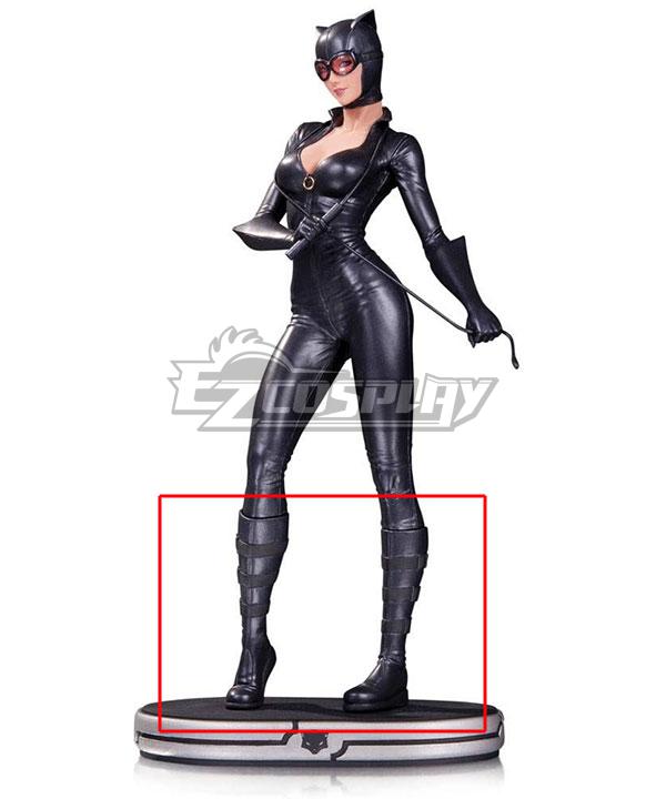 DC Comics Catwoman Black Shoes Cosplay Boots