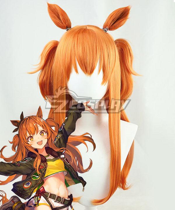 Uma Musume: Pretty Derby Mayano Top Gun Orange Cosplay Wig