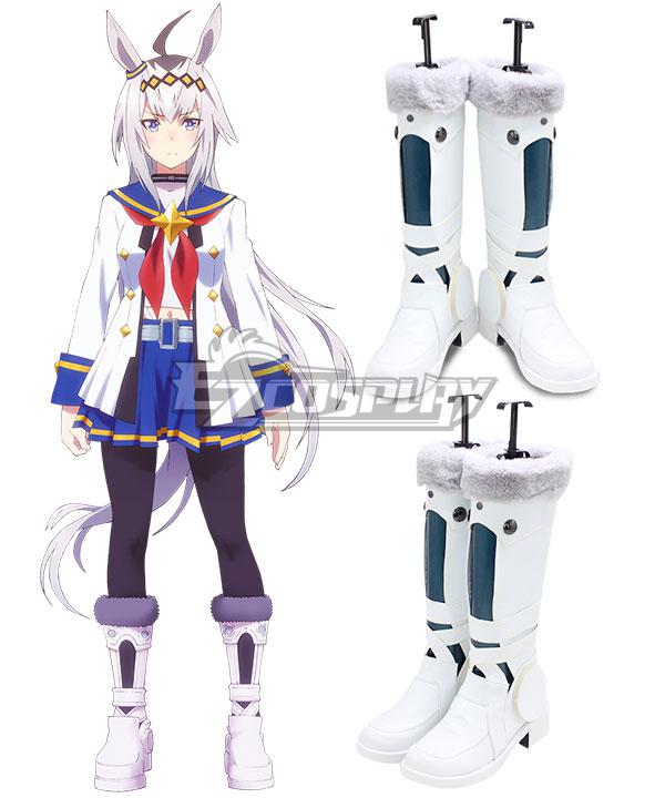 Uma Musume: Pretty Derby Oguri Cap White Shoes Cosplay Boots