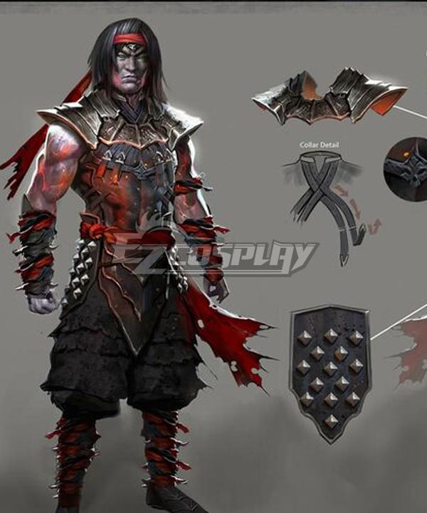 Mortal Kombat X Liu Kang Cosplay Costume