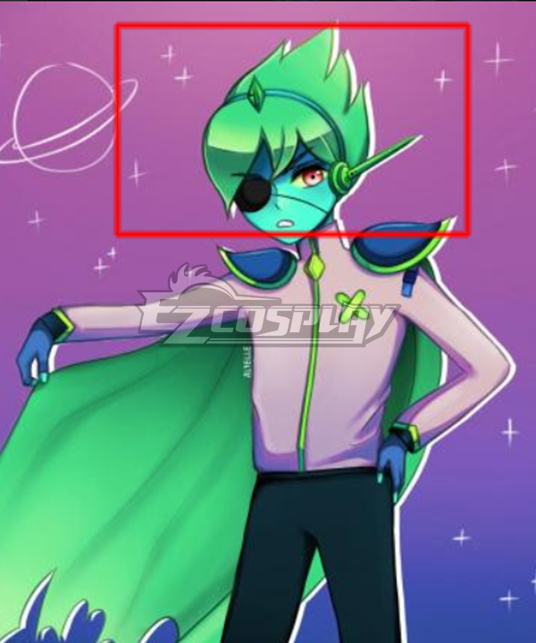 Omori Space Boyfriend Green Cosplay Wigs