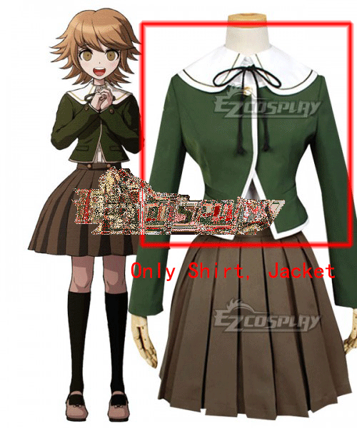Danganronpa Dangan Ronpa : Trigger Happy Havoc Chihiro Fujisaki Cosplay Costume - Only Shirt, Jacket