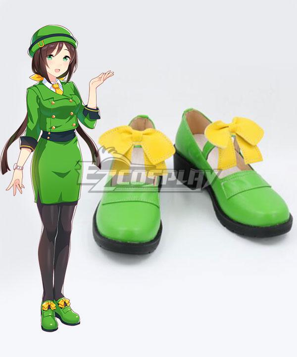 Uma Musume: Pretty Derby Game Hayakawa Tazuna Green Cosplay Shoes