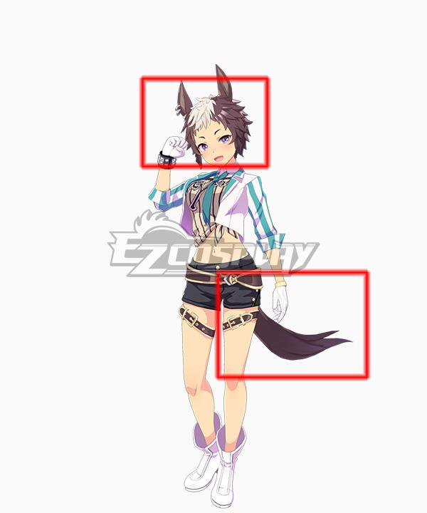 Uma Musume: Pretty Derby Game Mejiro Ryan Brown Cosplay Wig