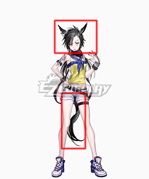 Uma Musume: Pretty Derby Game Air Shakur Black Cosplay Wig