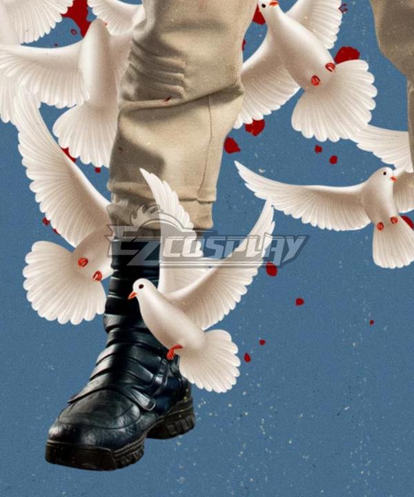 DC The Suicide Squad 2 Peacemaker  Blue Shoes Cosplay Boots