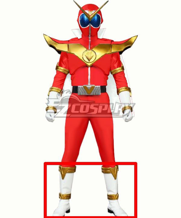 Kikai Sentai Zenkaiger Power Rangers Zenkaiger  Zenkai Red Shoes Cosplay Boots