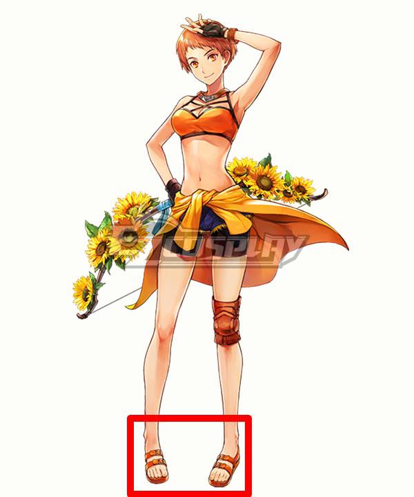 Fire Emblem Heroes Three Houses Relentless Rays Leonie OrangeCosplay Shoes