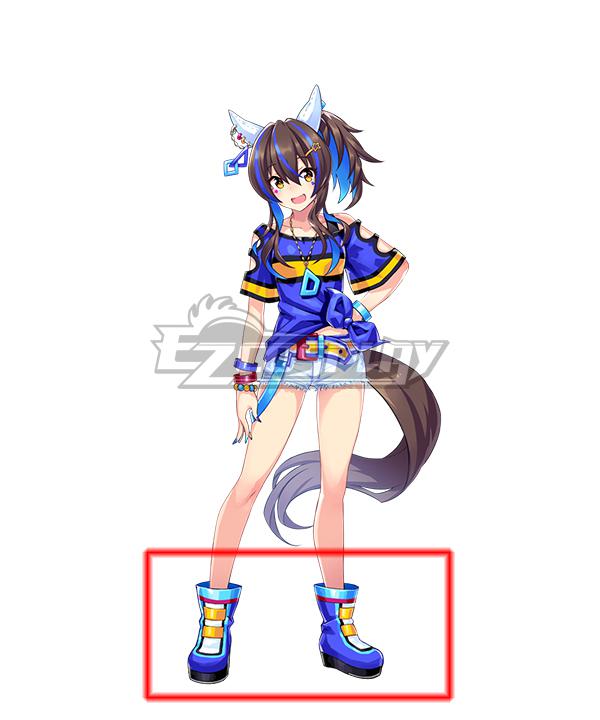 Uma Musume: Pretty Derby Game Daitaku Helios Blue Shoes Cosplay Boots