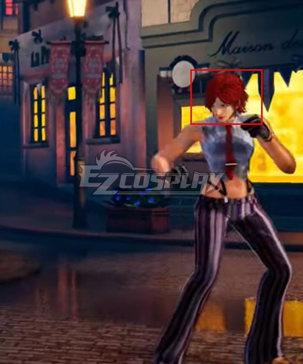 The King Of Fighters XV KOF Vanessa Red Cosplay Wig