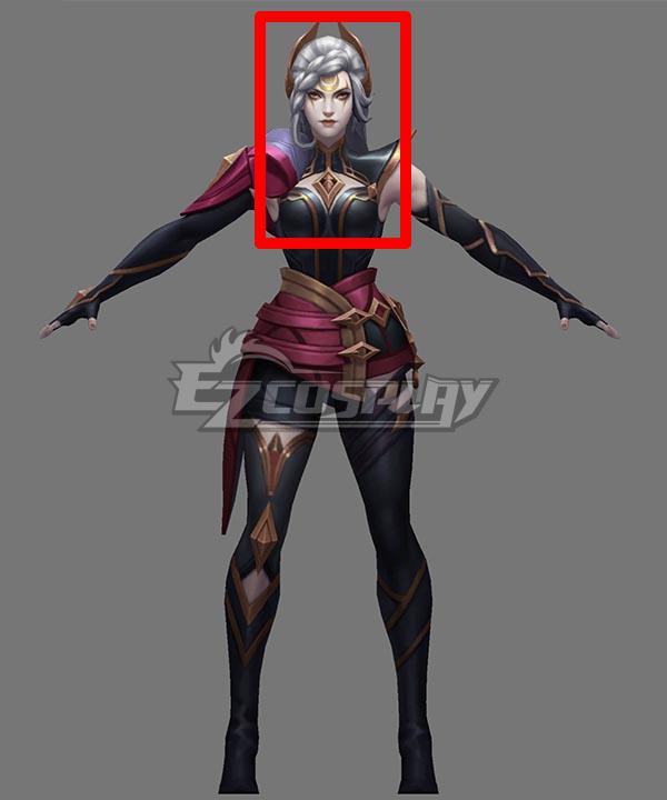 League of Legends LOL Resolute Sentinel Diana Silver Grey Cosplay Wig