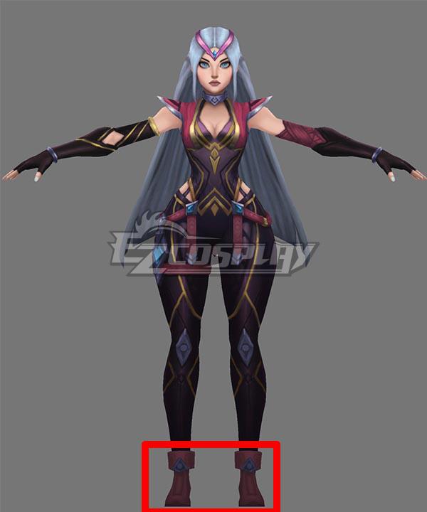 League of Legends LOL Resolute Sentinel Irelia Red Cosplay Shoes