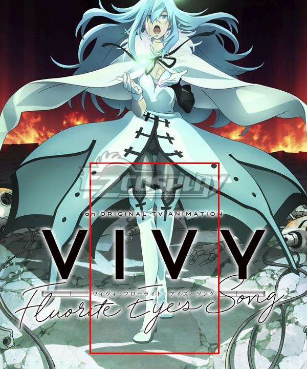 Vivy Fluorite Eye's Song Vivy Show Silver Shoes Cosplay Boots
