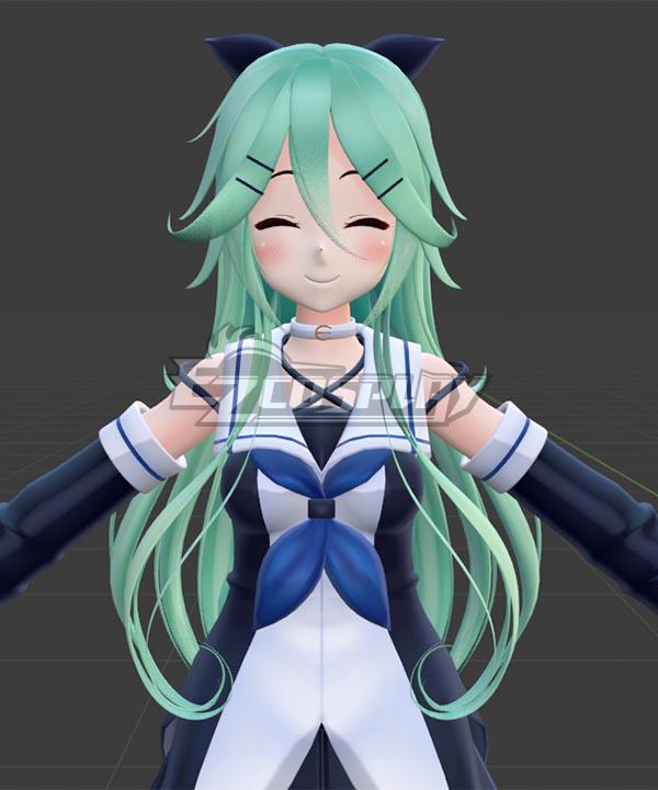 Kantai Collection Yamakaze Green Cosplay Wig