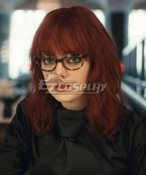 Cruella 2021 Movie Estella Red Cosplay Wig