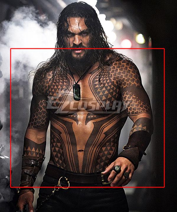 DC Aquaman Arthur Curry Tattoo Stickers Cosplay Accessory Prop