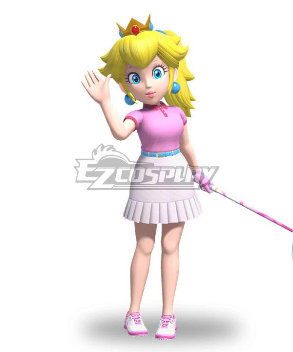 Mario Golf: Super Rush Peach Cosplay Costume