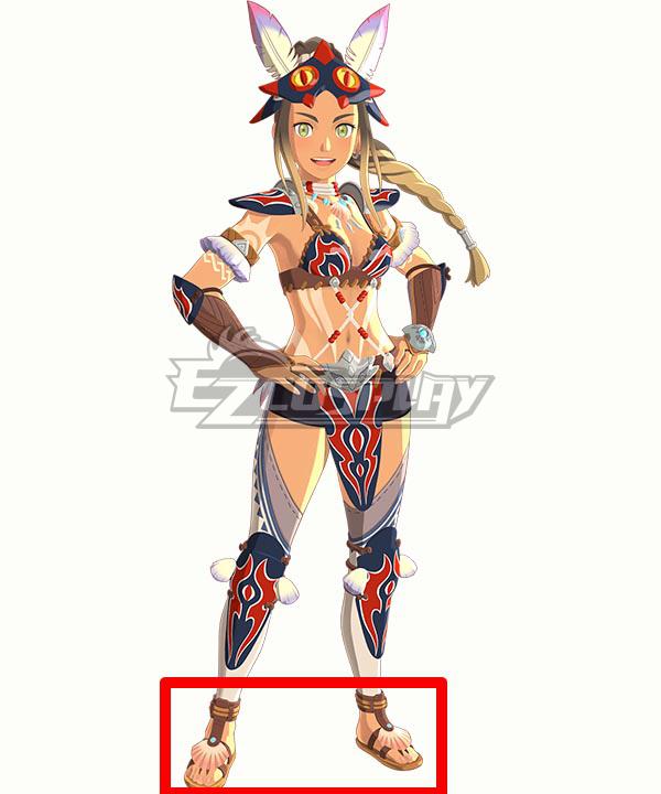 Monster Hunter Stories 2: Wings of Ruin Kayna Brown Cosplay Shoes