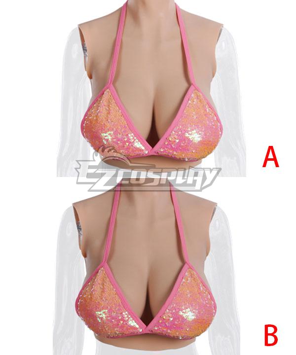 Silicone Breast Forms Fake Artificial Boobs Chest Fake Chest Cosplay Accessory Prop