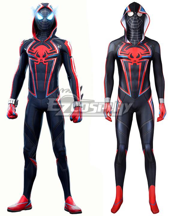 PS5 Marvel 2021 Spider-Man: Miles Morales 2099 Suit Zentai Jumpsuit Cosplay Costume