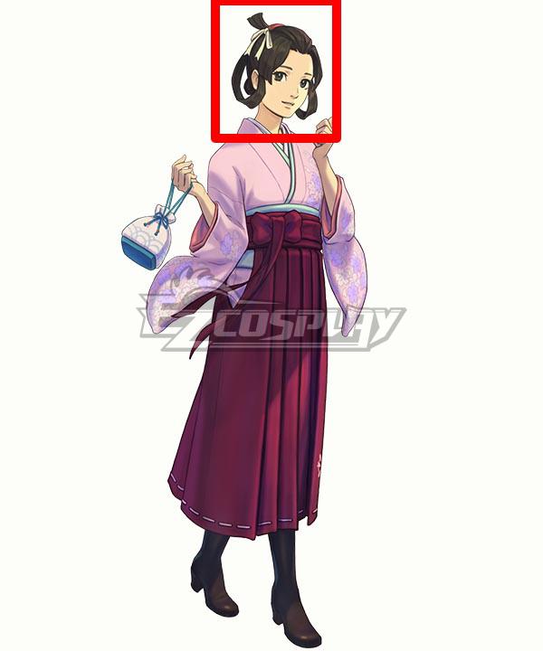 The Great Ace Attorney Chronicles The Faithful Judicial Assistant Susato Mikotoba Black Cosplay Wig