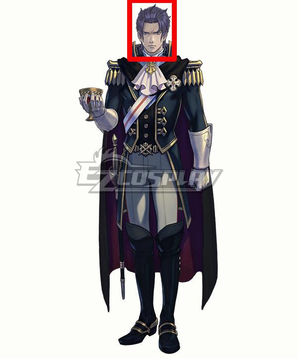 The Great Ace Attorney Chronicles The Grim Reaper of the Old Bailey Barok van Zieks Purple Cosplay Wig
