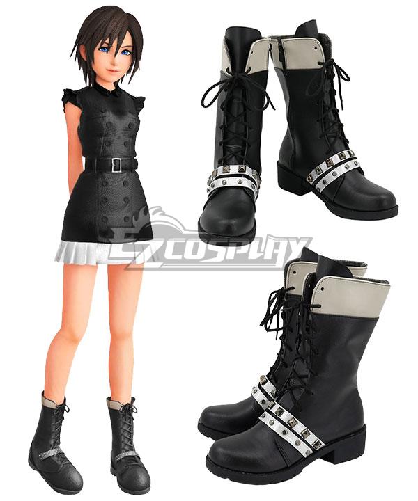 Kingdom Hearts III Xion Black Shoes Cosplay Boots