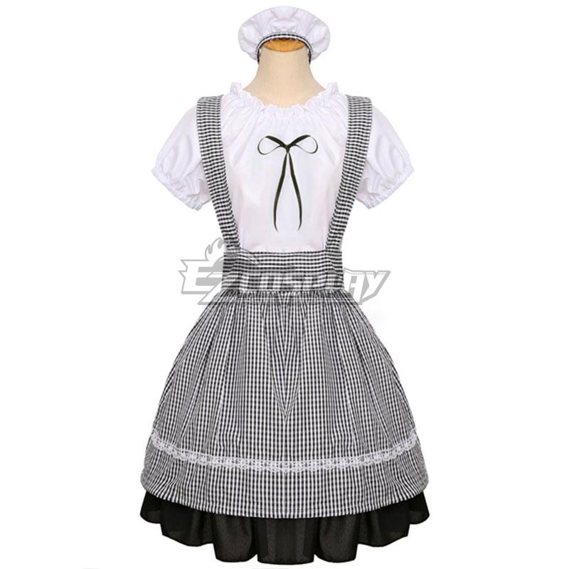 White Maid Dress Cosplay Costume - EMDS049Y