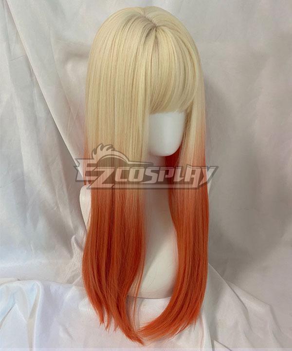Japan Harajuku Lolita Series Demon Slayer: Kimetsu No Yaiba Agatsuma Zenitsu Golden Orange Wig