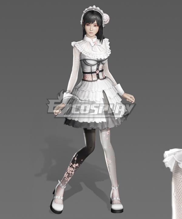 Fatal Frame-Maiden of BlackWater Miu Hinasaki White Dress Cosplay Costume