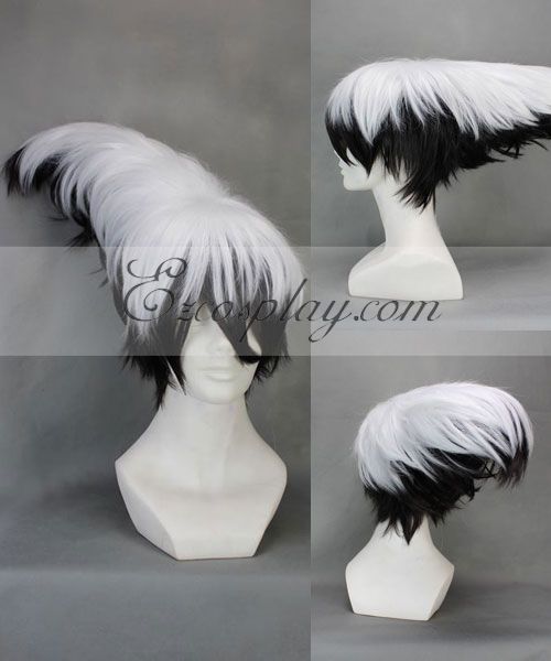 

Nurarihyon no Mago Nura Rikuo White&Black Cosplay Wig-274A