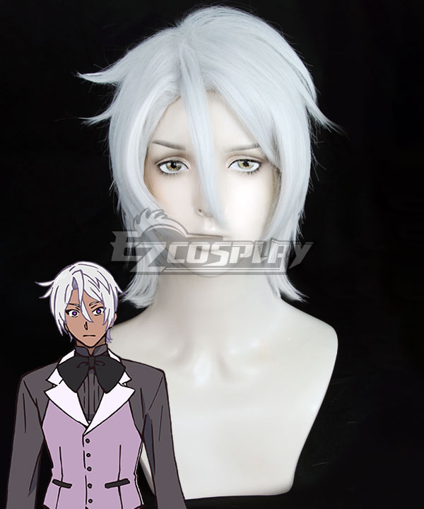 The Case Study of Vanitas Noé Archiviste Cosplay Silver White Cosplay Wig