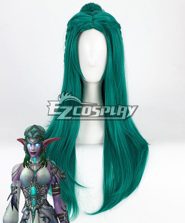 World of Warcraft Tyrande Lolita Green Cosplay Wig